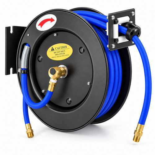 Retractable air hose reel 30ft - retractable,